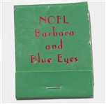 Fun Memento Owned by Frank Sinatra, His Personal Set of Matches for the Christmas Holidays -- Blue Eyes